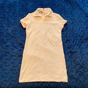 Vintage Yellow Knit Dress